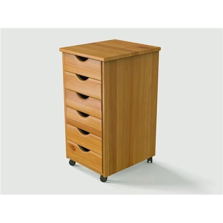 Adeptus Adeptus Solid Wood C0008 6 Drawer Roll Cart C0008